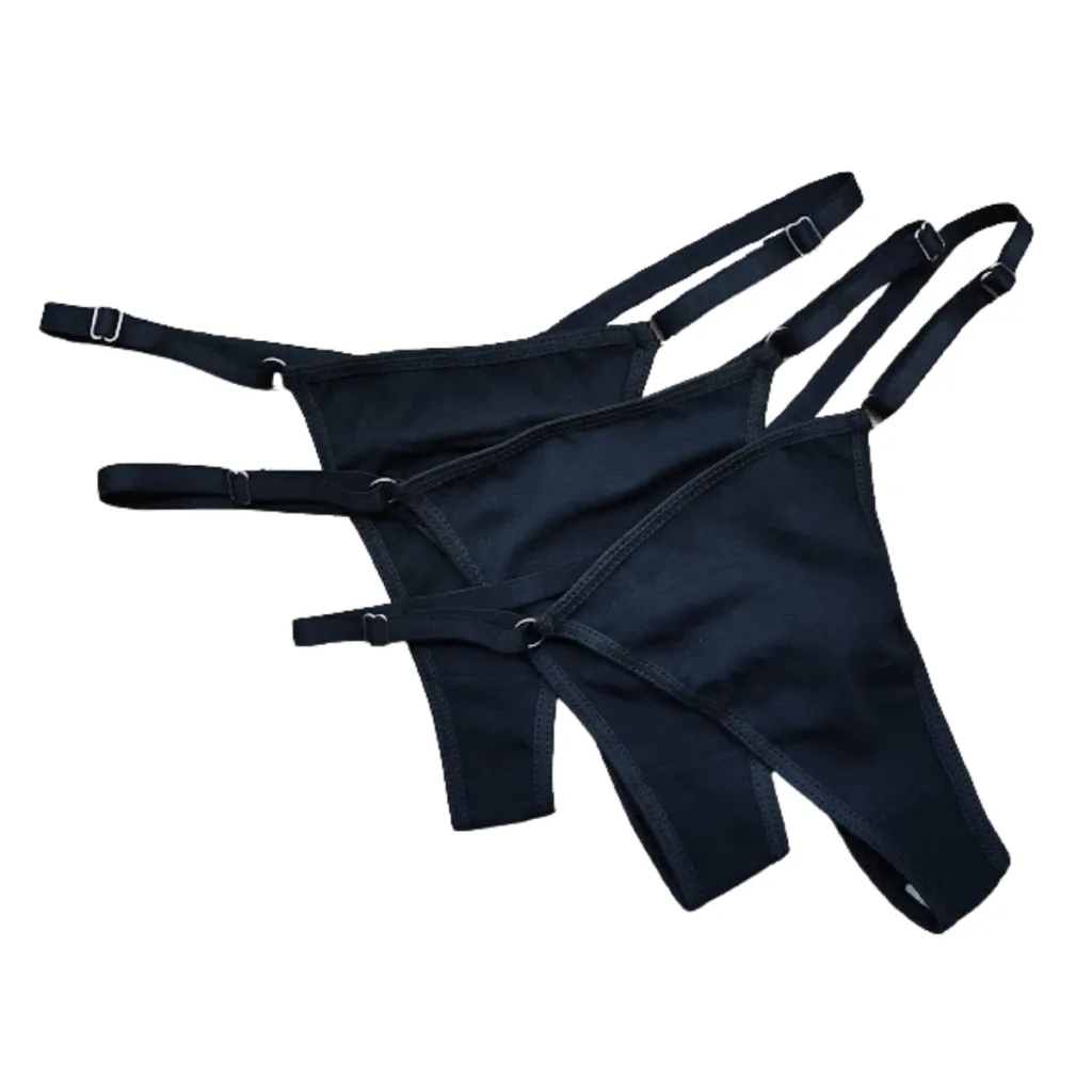Tanga Colaless Regulable De Algodon
