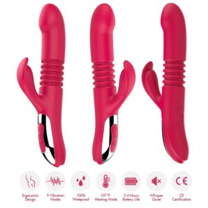 Vibrador Stretch 12 funciones con Penetración y Calentador - Sube y Baja: imagen 3
