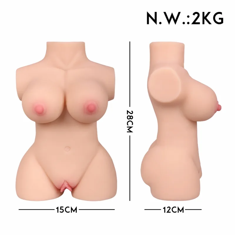 Masturbador pecho vagina ano 28cm