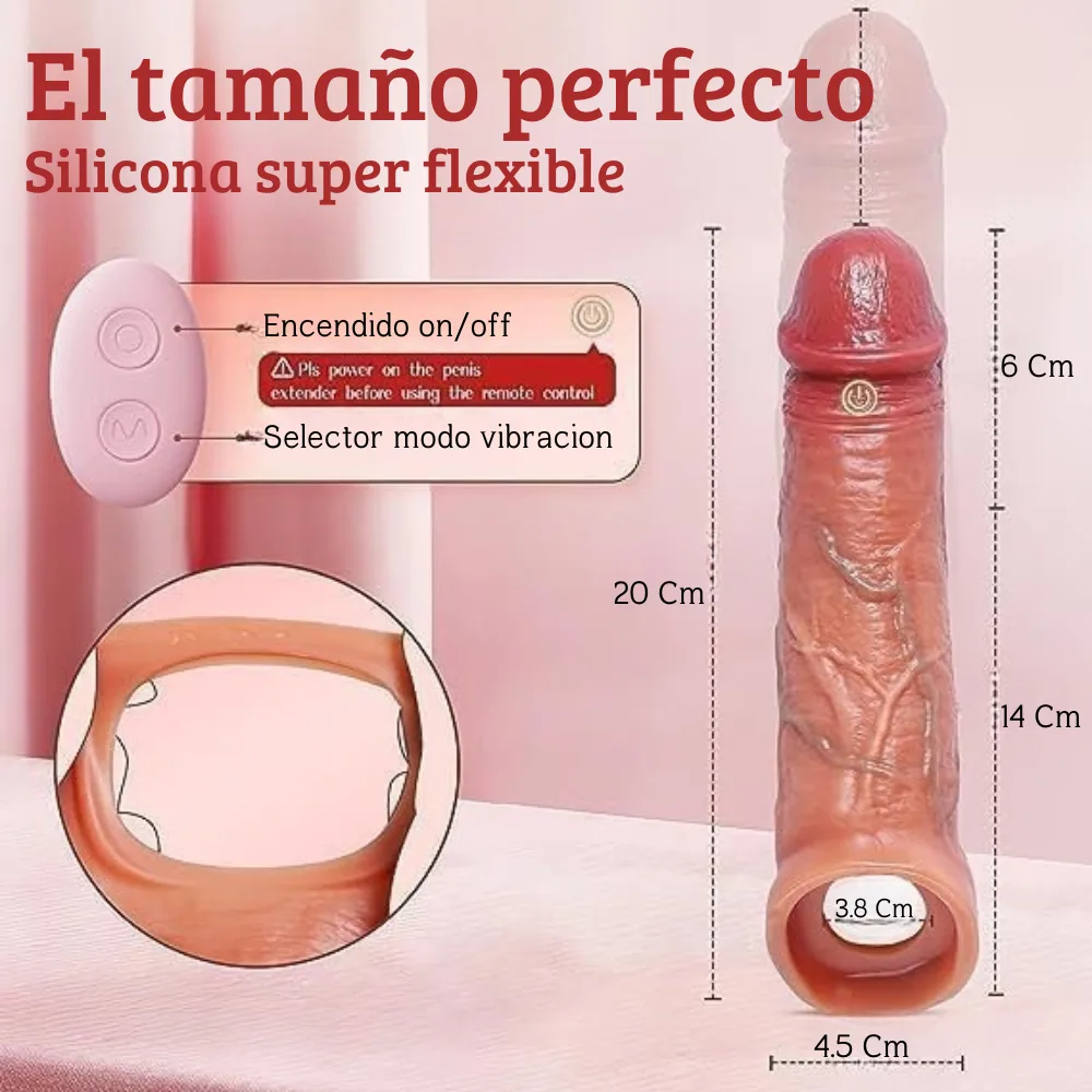 Funda peneana vibrador control App celular