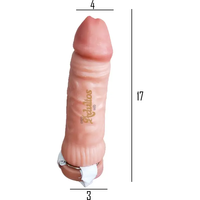 Protesis Peneana Semirigida Pellizcable Mod 2 (16×4cm) - Imagen 2