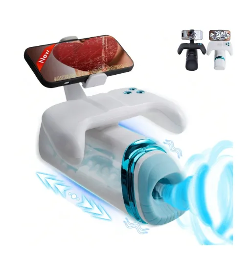 Masturbador Masculino con Vibración y Movimiento tipo Joystick para Celular - Imagen 2