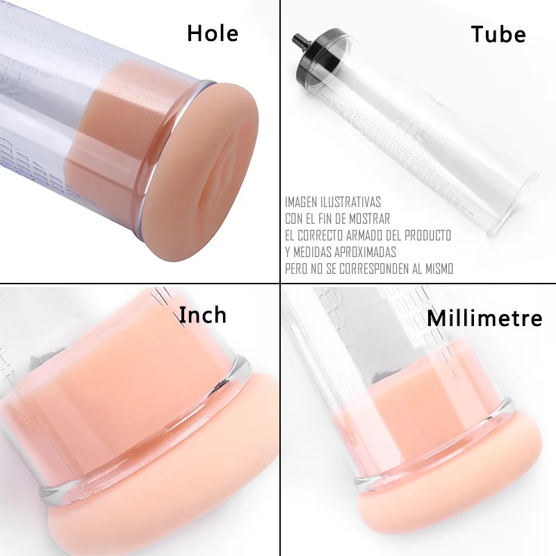 Bomba Vacio Peneana - Tubo 20 x 6 - Penis Pump Vagina - Imagen 7
