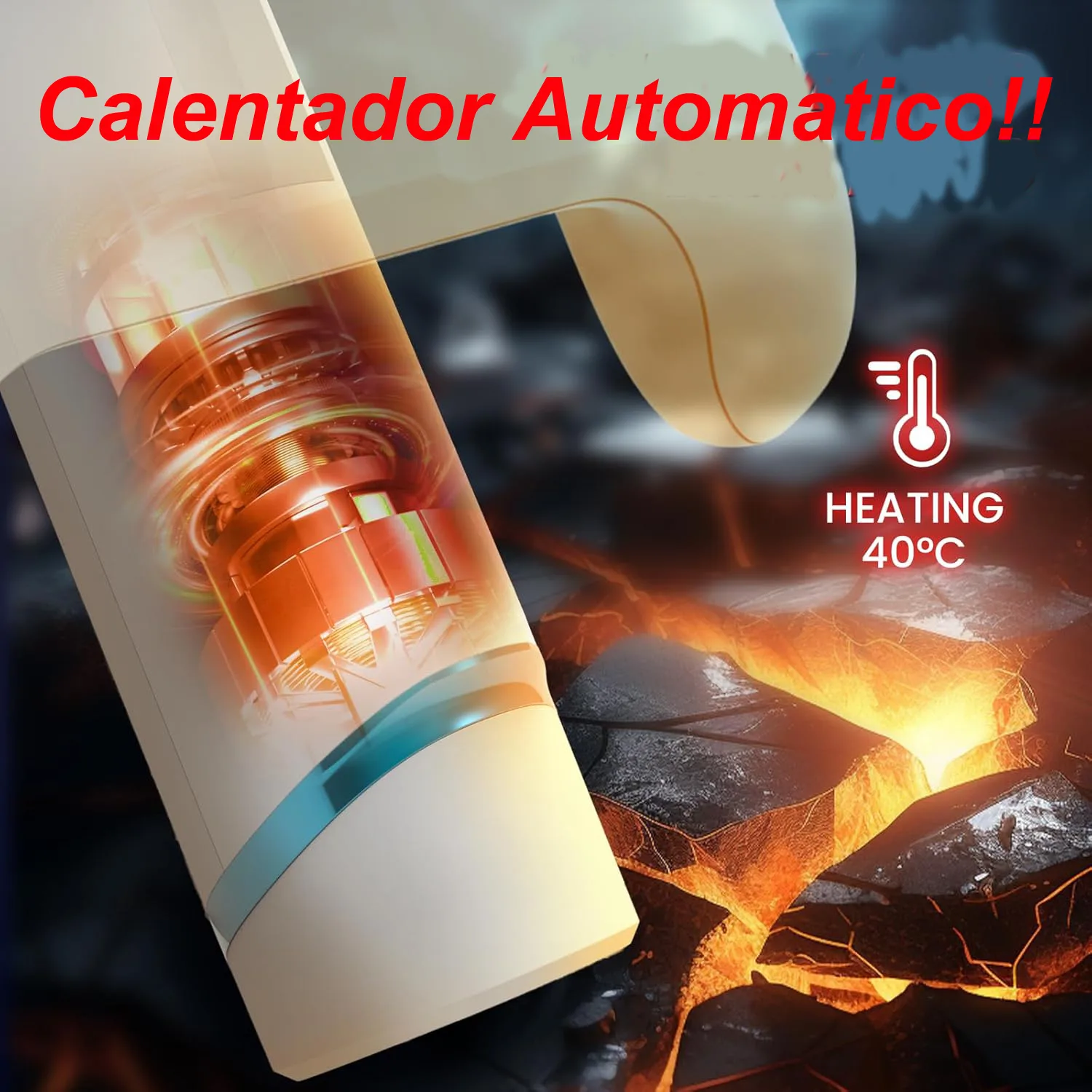 Masturbador Masculino con Vibración y Movimiento tipo Joystick para Celular - Imagen 3